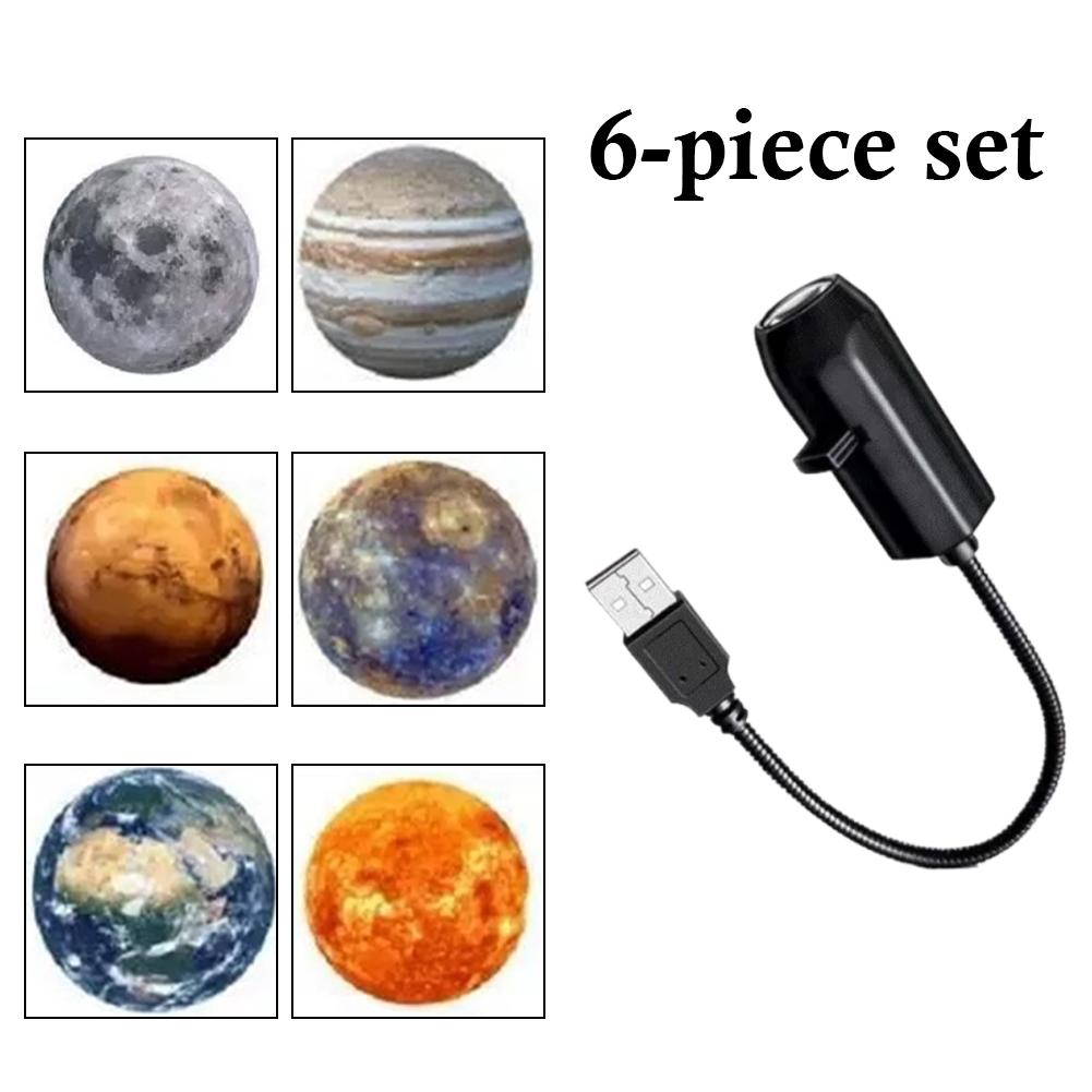 USB-светильник-проектор Планета Рождество Хэллоуин Запасная лампа Для спальни Потолочный декор