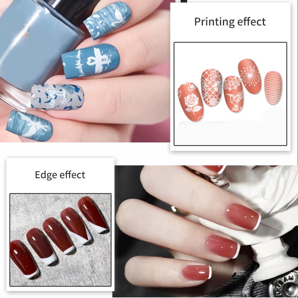 Jelly Silicone Stamp Set Mini Nail Stamper With Scraper Kit Manicure Tools DIY Stamping Nail Art Home Nails Accesories