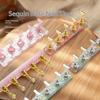 1 Set Iridescent Heart Sequins Magnetic Nail Holder False Tips Practice Stand Nail Art Display Salon Diy Tools