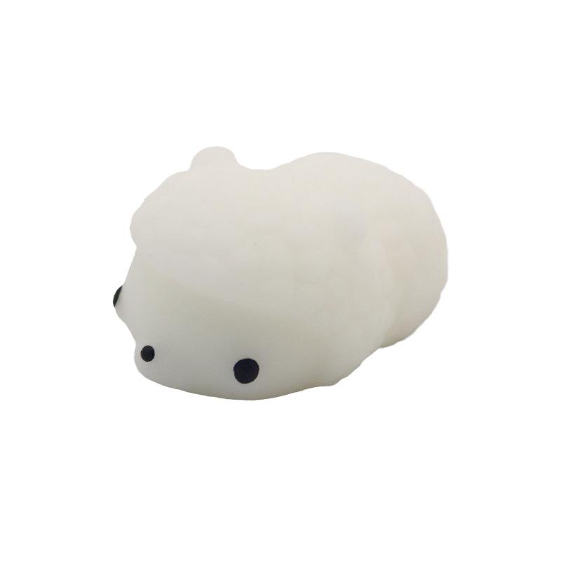 Japan Moe Small Animal Squeeze Toy: Soft Rubber Dumpling Peach