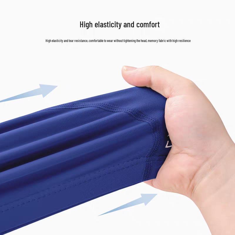 Unisex Plus Size Waterproof Swim Cap with Ear Protection for Long Hair