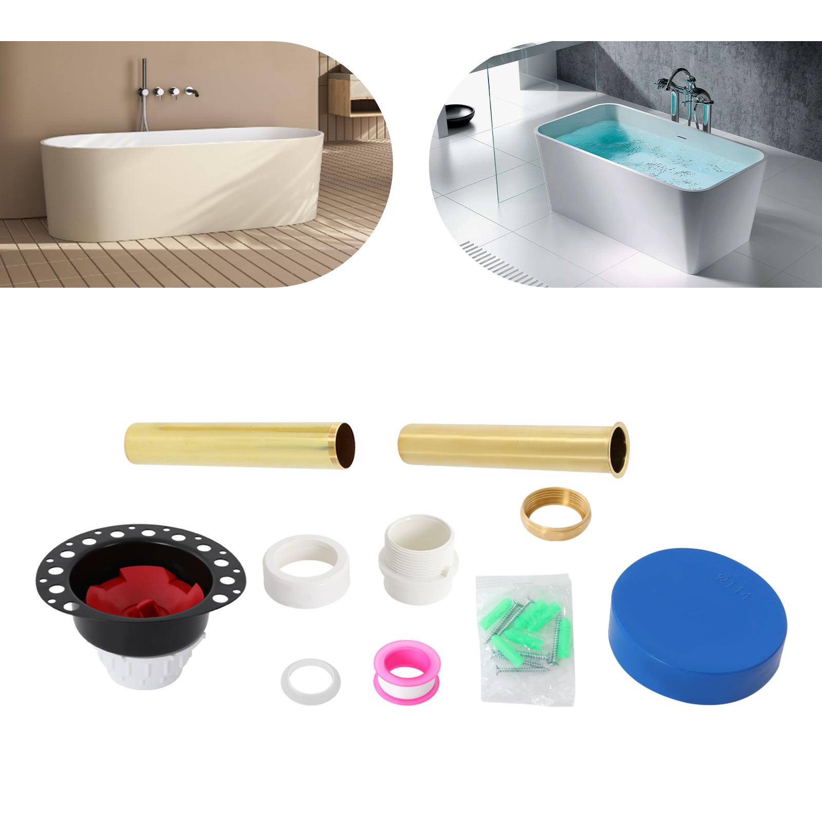 Отдельностоящий латунный слив для ванны, комплект для черновых работ, черный комплект для черновых работ слива для ванны, монтаж на ванну для установки на отдельностоящие ванны
