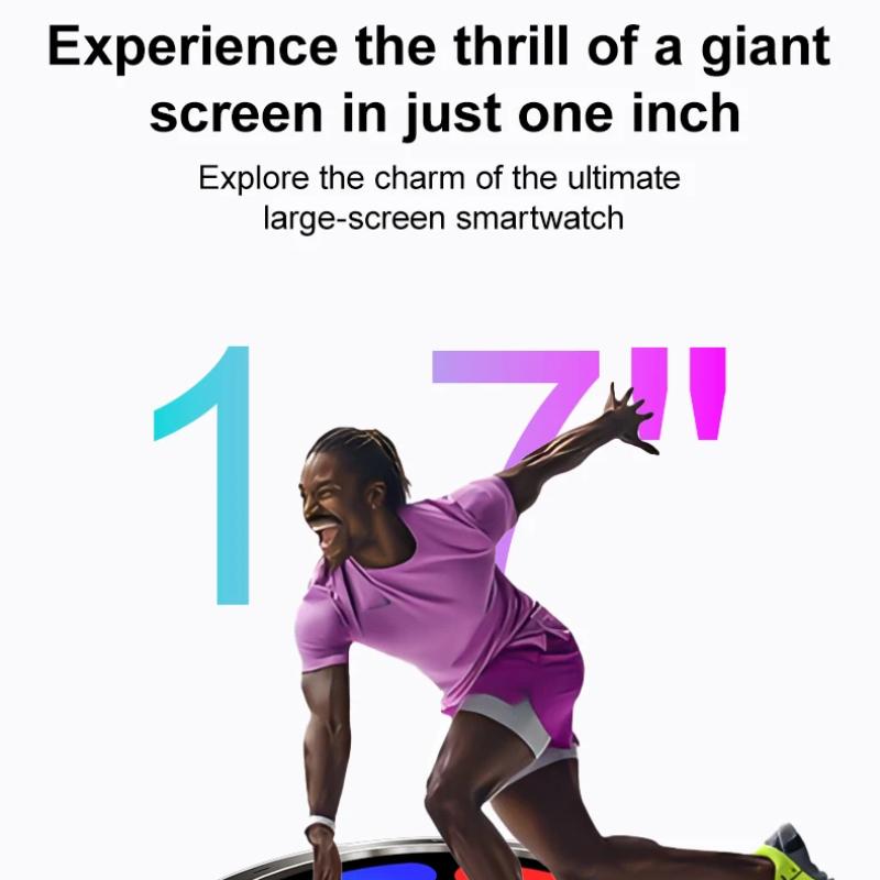 New 5ATM Waterproof Smart Watch Men 600mAh Outdoor SmartWatch GPS Compass Heart Rate LED Flashlight Bluetooth Call Sports Smartwatch