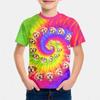 Sommer Jugend Kinderbekleidung T-Shirt Modisch Bequem 3D Muskel Linie Gedrucktes Kurzarmshirt