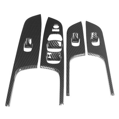 Car Window Switch Lift Control Panel Cover Trim Fit for Nissan Navara Frontier NP300 2015 2019