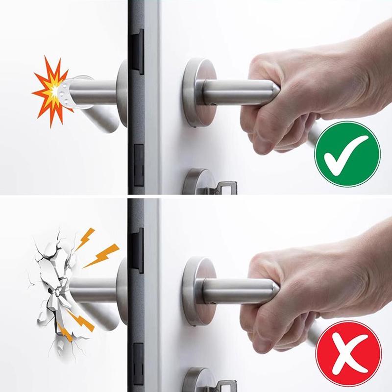 8/1pcs Transparent Door Stop PVC Door Handle Bumper Anti-Collision Wall Furniture Protected Pads Buffer for Home Kitchen Bedroom