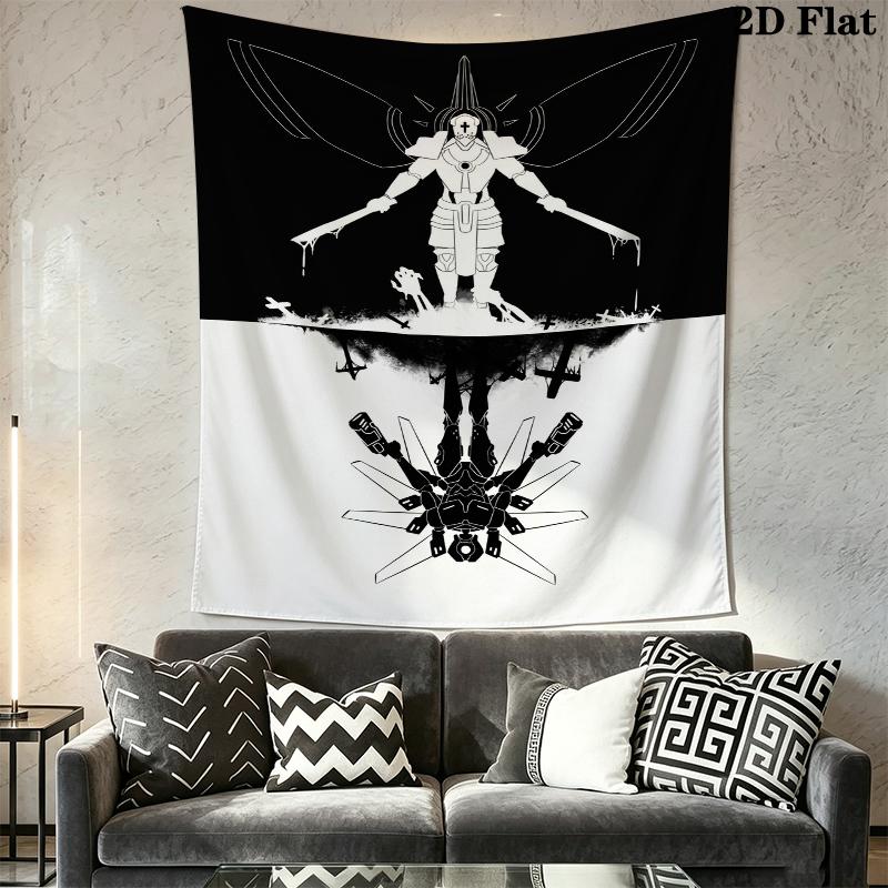 ULTRAKILL Wall Tapestry Aesthetic Wall Hanging Printed Fabric Blanket Decorative Tapestries for Bedroom Living Room Home Decor