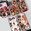 Cute M-Monchhichi Phone Case For IPhone 17 13 15 11 12 14 16 Pro Max Plus 13Mini Silicon Paired Black Cover Funda