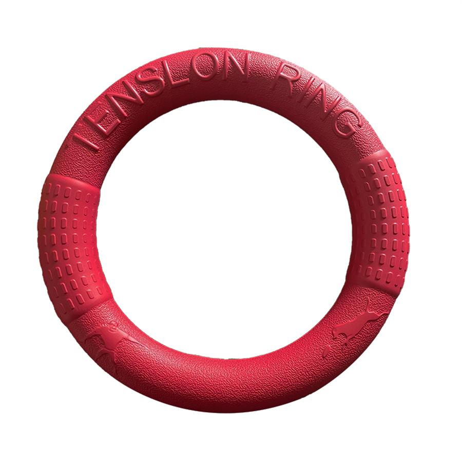 

Игрушка для собак, летающий диск, обучающее кольцо, интерактивная игрушка, вытягиватель, устойчивый к агрессивному жеванию для маленьких и средних собак, товары для собак 17.5cm красный