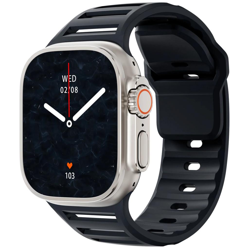 Silicone Strap compatible for Apple watch Ultra 3 2 1 49mm 46mm 45mm 44mm 42mm for iwatch Series 11 10 9 8 7 6 SE 5 4 3 2 1