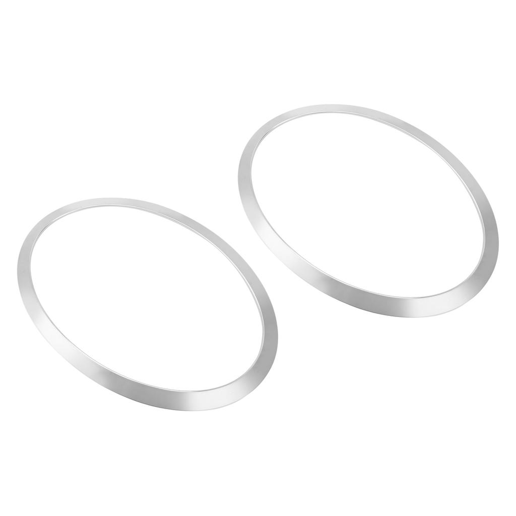 Front Headlight Surround Trim Set 51‑13‑7‑300‑631 Left Right Chrome Replacement for Cooper F55 4 Door 15‑20