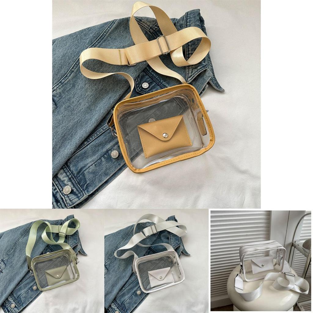 Unique Design Minimalist Shoulder Bag Trendy Street Style Pvc Crossbody Bag