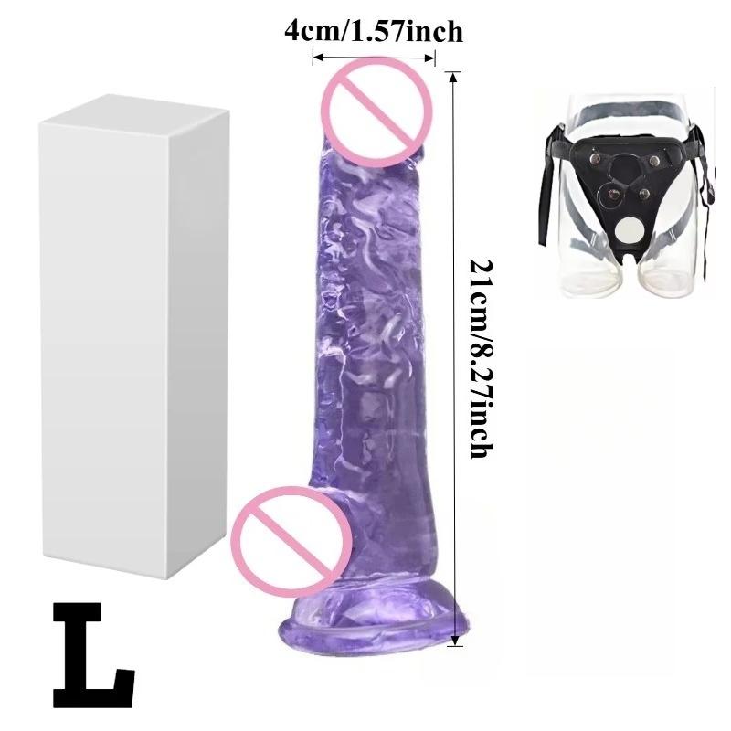 Realistic Black Wear Strap On Anal Plug G-Spot Masturbators Suction Cup Big Penis Butt Plug Long Dick Adult Sex Toy for Women18+