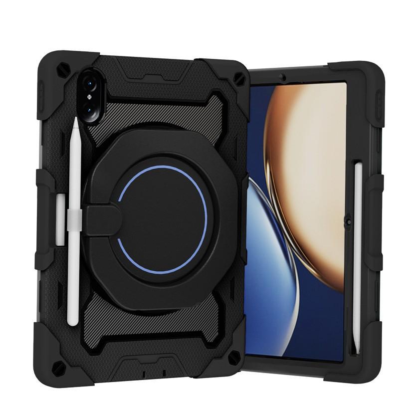MatePad 11 Silicone PC Hybrid Case With Wrist Strap Kickstand Shoulder Shockproof Portable Tablet Cover