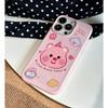 Cartoon Ruby Beaver for Apple 15promax Mobile Phone Case for IPhone16pro Litchi Pattern 14/13mini