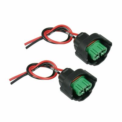 2Pcs H11 H8 Female Connector Adapter Wiring Harness Socket Car Wire Connector Cable Plug Adapter for Foglight Head Light