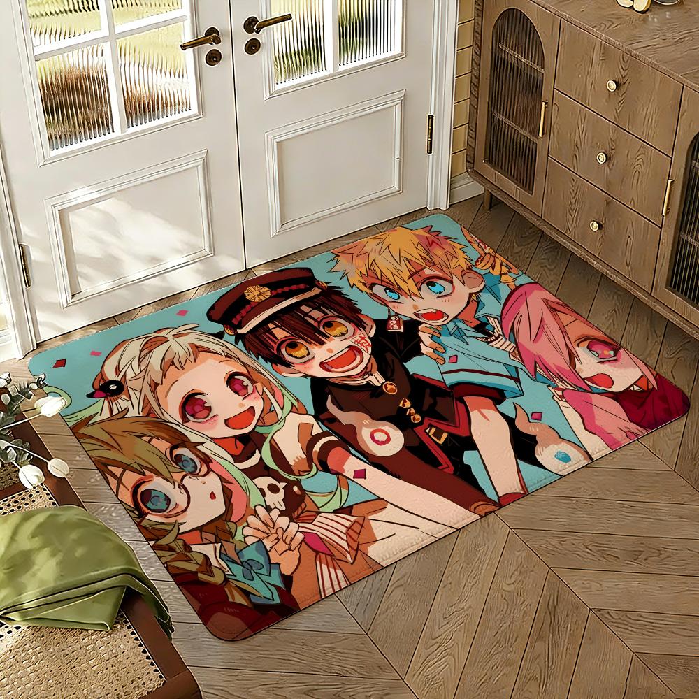Toilet-Bound Hanako-kun Season 2 Thickened Absorbent Non-Slip Floor Mat Bedroom Living Room Door Mat Flannel Rug