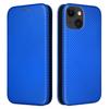 Card Holder Leather Phone Case for iPhone 15,Carbon Fiber Texture Stand Phone Cover