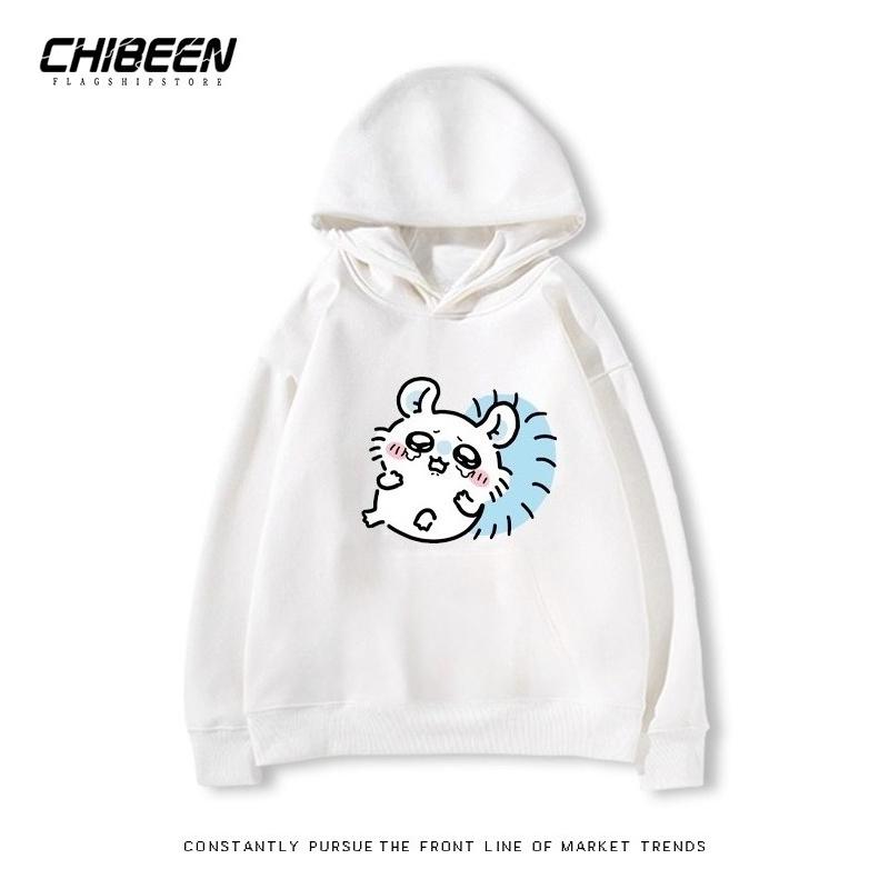 Autumn Winter Chiikawa Super Cute Momonga Printed Hoodies Casual Warm Sports Long Sleeved Children's Boy and Girl Kids Unisex Hooded Sweatshirts