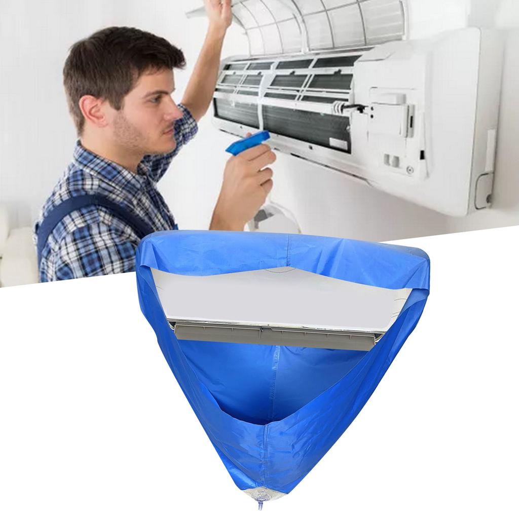 Husă de Curățare Aer Condiționat Formă de Pâlnie Sac de Apă pentru Aer Condiționat Curățare Husă Impermeabilă Q