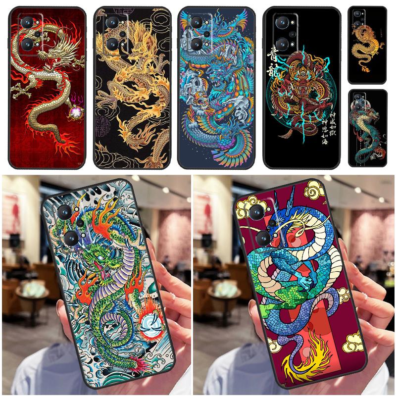 Fashion Chinese Dragon For Realme GT 7 Pro GT 6T 6 5 C67 C61 C55 C53 C51 C21Y C25S C75 10 11 12 13 14 Pro Plus Case