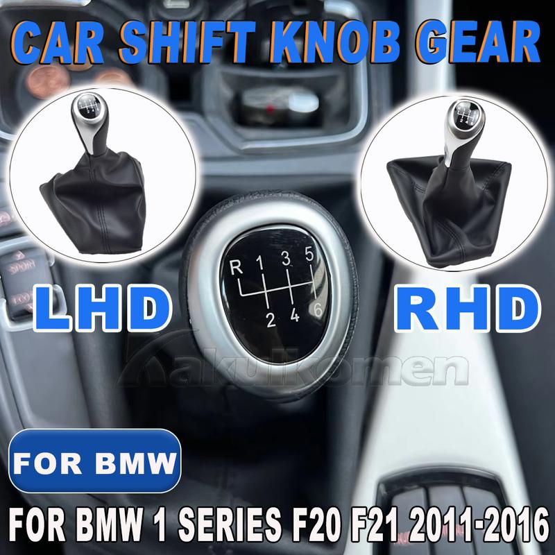 High Quality 6 Speed Car Shift Knob Gear Knob With Leather Boot For BMW 1 Series F20 F21 2011-2016 Car Styling Accessories