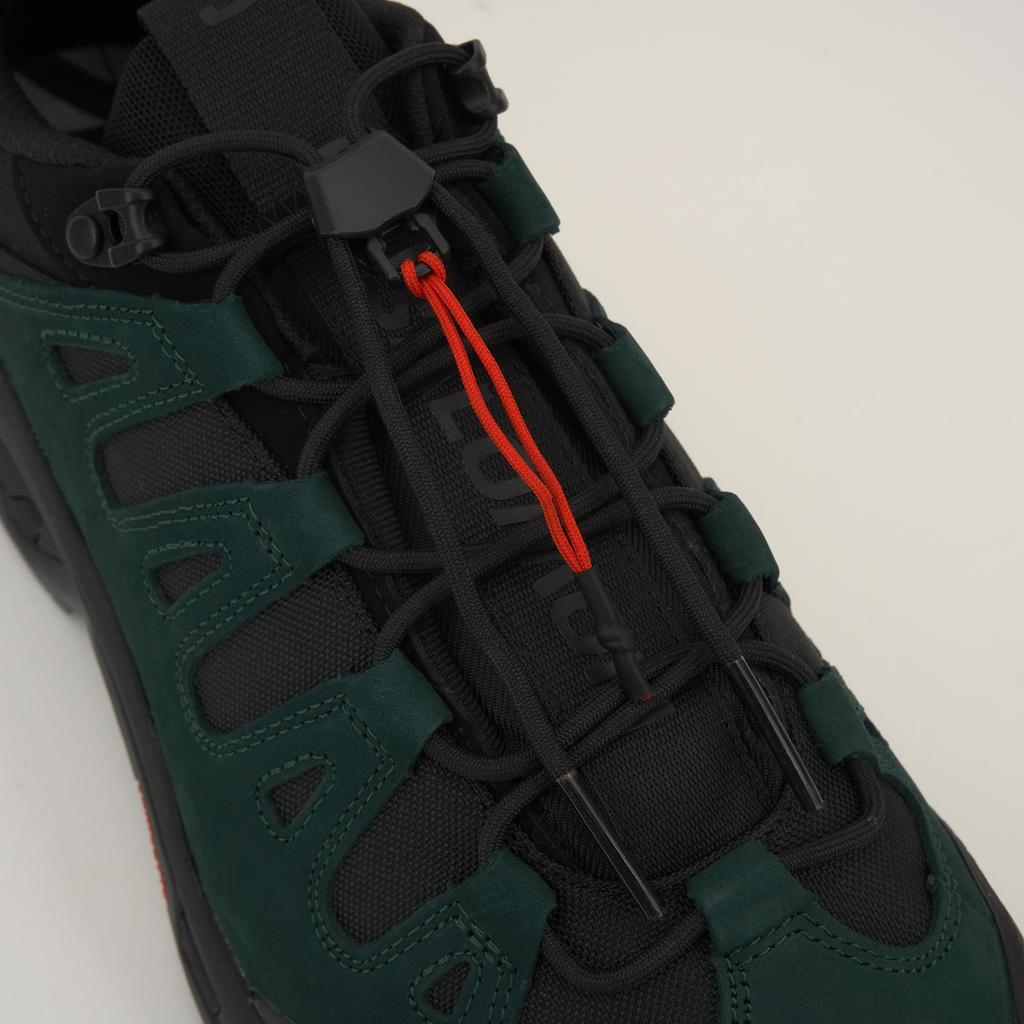 GR10K x Salomon Quest 2 Low Black Ponderosa Pine Unisex Sneakers Green Flame-Scarlet L47771500
