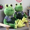 Cute Plush Frog Toy With Shoulder Strap For Kids' Sleeping Companion