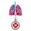 Unisex ID Name Cards Holders Retractable Badge Reel Cartoon Hospital Medical Icons Lovely Nurse Doctor Clip Brooches Keychains