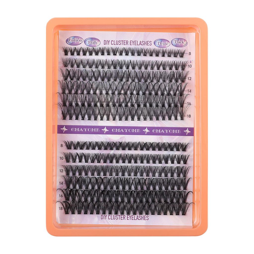 240 Clusters D Song Single Cluster False Eyelashes Natural Thick Diy Segmented Grafting Multi-Haired Eyelashes