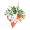 Decorative Style Easter Wreath Artificial Material Bunny Decoration Hanging Garland  Window Display