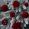 50pcs Velvet Christmas Ornaments Irregular Shape Xmas Hanging Decorations  Home Decor
