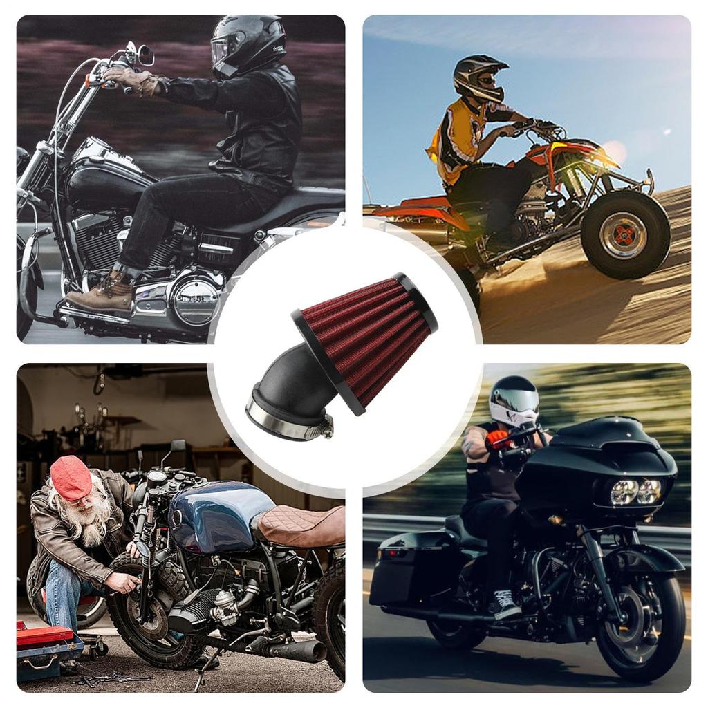 Motorcycle Air Filter, Power Filter, Air , General Purpose, 1.1 inches (28 / 35