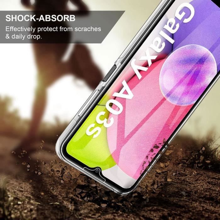 Coque - BOOLING - pour Samsung A03S - Intégrale - Protection 360° - Anti-Rayure - Anti-Choc