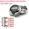4 Stück/Los 68mm Auto Radnabenabdeckung Blume Hohe Kappe Passend 45mm MOMO Pfeil Emblem Abzeichen Aufkleber Styling Auto Zubehör