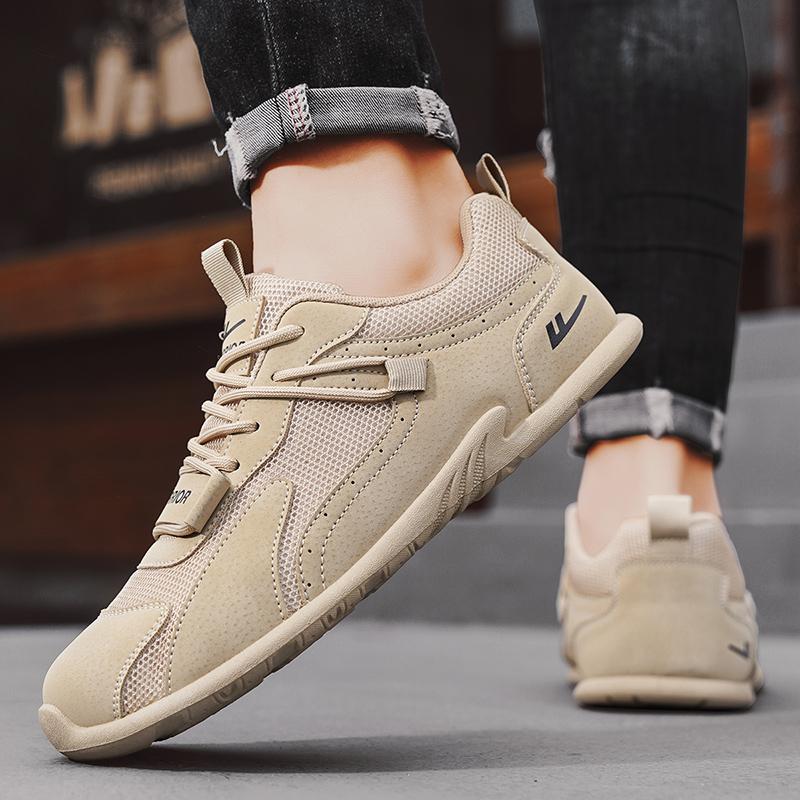 Warrior Casual Commuting Fashion Simple Trendy Versatile Slip-Resistant Durable Breathable Low-Top Lifestyle Shoes Men sneaker Khaki WXY(S)-4944N02