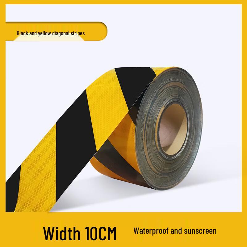 

Black Yellow Diagonal Reflective Safety Tape