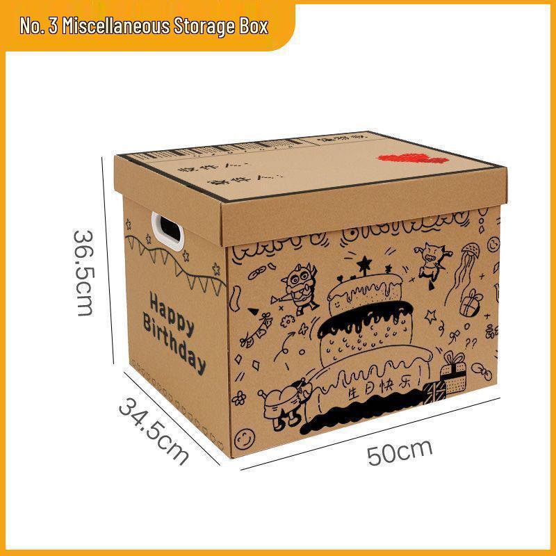 Creative Graffiti Birthday Box: Sneaker, Snack, Clothes, Book & File Organizer