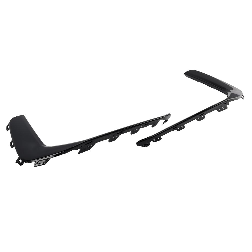 2PCS Front Fog Light Lamp Trim Fit A6 C8 S-Line S6 2019-2023 Black