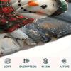 Snowman Print Flannel Blanket, High quality Comfortable for All Seasons, Home Decor, Warmth and Comfort, Perfect for Christmas Gifts