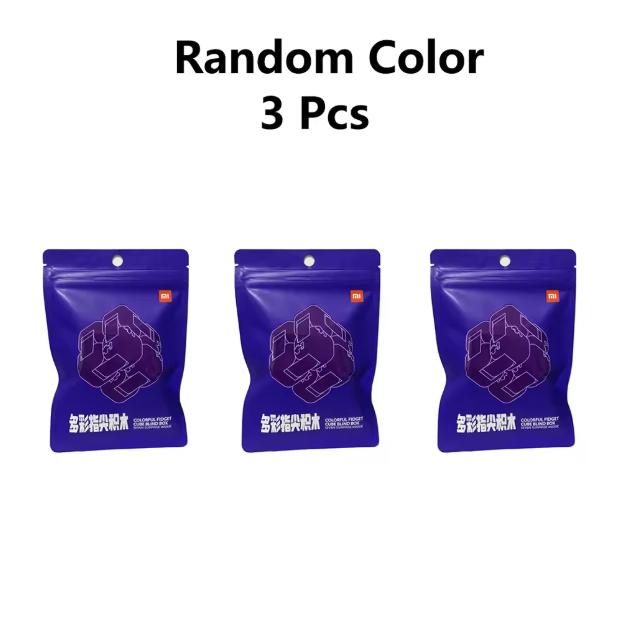 Xiaomi Mitu Colorful Fidget Cube Spinner Seven Surprise Fingertip Building Block Bricks Toy Puzzle Assembling Random Color