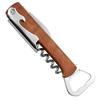 3-in-1 Portable Wine Opener with Wooden Handle: Waiter's Knife & Stainless Steel Beer Opener