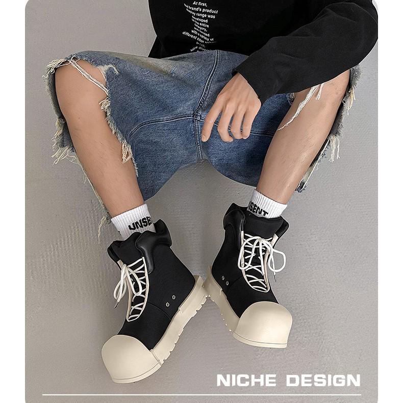Niche Mickey Big Toe High-Top- und Low-Top-Schuhe mit dicken Sohlen – vielseitig für Sport und Freizeit