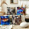 Anime DDemonS SSlayerS Cushion Cover Car Throw Pillow Case For Sofa Car Christmas Gift xcm xcm