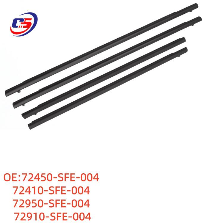 

Compatible Glass Outer Weatherstrip for 2005-2008 Honda, Part #72410-SFE-004 & #72450-SFE-004 72450-SFE-004, 72410-SFE-004, 72950/72910-SFE-004