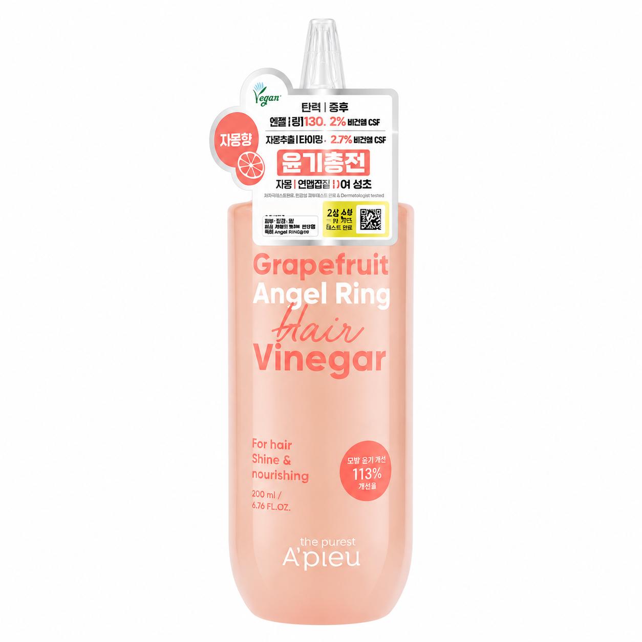 APIEU The Pure Pink Grapefruit Angeling Hair Vinegar 195ml