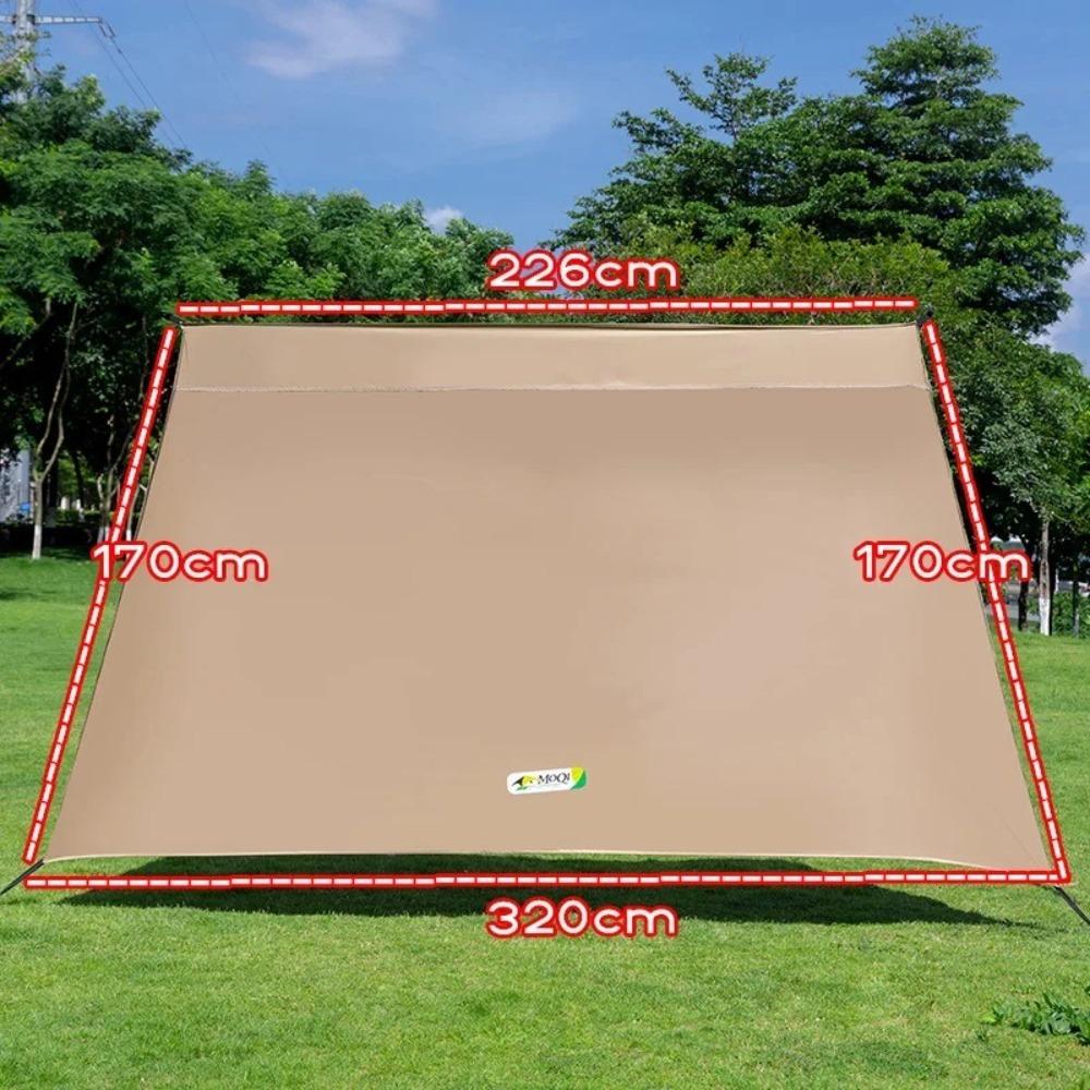 

Silver Coated Canopy Side Walls Waterproof Sunscreen Canopy Waterproof Canopy Rain Protection хакі