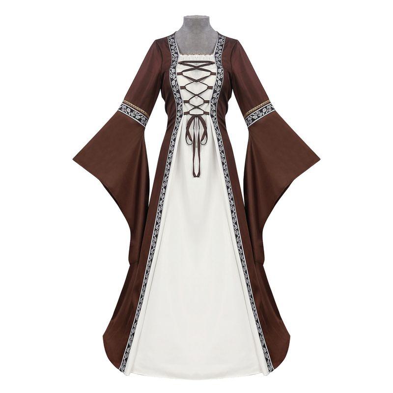 Medieval Corseted Skirt, European and American Retro Skirt, European Medieval Classical Women's Dress, Commoner Performance Costume