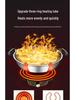 Stainless Steel Non-stick Electric Pancake and Frying Pan - Deepened and Enlarged Multi-functional Flat Bottom Grill Pan.