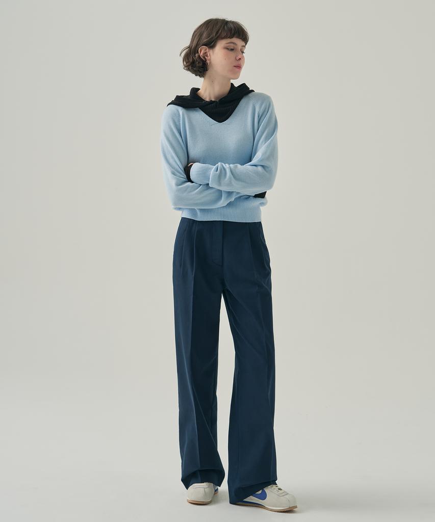 Deuloupisumeon Two-Tuck Wide Chino Pants [White]
